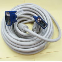 白色普通版 2米|vga线显示器连接线电视投影仪电脑视频信号线1.5-10米20米30mB6