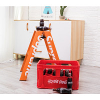 supreme两步桔色|出口品质彩色家用三步梯双侧梯加厚铝合金梯supreme梯子摄影梯