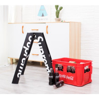 supreme两步黑色|出口品质彩色家用三步梯双侧梯加厚铝合金梯supreme梯子摄影梯