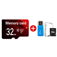 32g红黑(送小白盒+SD卡套+读卡器) 标配|内存卡8/16/32/64g手机储存tf通用高速行车记录仪专用卡micr