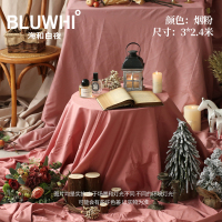 烟粉3*2.4米钉夹|莫兰迪油画色调米色背景布四色入拍照背景布大尺寸挂墙摄影道具