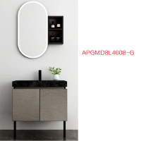 箭牌(ARROW)青岩系列岩板台面浴室柜组合APGMD8L4008-G[一口价 售完即止](不含安装)