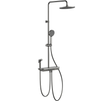 箭牌(ARROW)极臻系列四功能淋浴花洒宽大置物台枪灰色钢琴按键切换AF34159SU1GGW(不含安装)