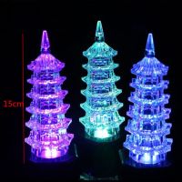 发光迷糊卡通娃娃七彩闪光娃娃女孩创意夜市地摊热卖套圈圈玩具|变色灯水晶宝塔 5个