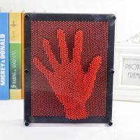diy立体手摸儿童玩具克隆雕刻3D手印三维百变针创意摆件小礼物品|手印红色 小号(12.5*9.5*4.5)