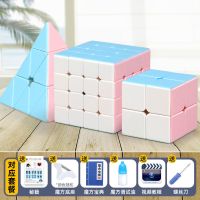 圣手魔方金字塔二三阶磁力四五阶镜面全套12件套魔方玩具开发智力|[马卡龙]金字塔+二四阶 无赠品(收藏送还原秘籍)