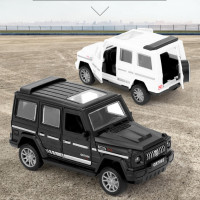 儿童惯性玩具车越野车白色粉色大G模型耐摔可开门女孩男孩小礼物