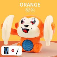 电动声光翻滚小猴子益智玩具翻斗猴唱歌男孩女孩婴儿宝宝爬|电动声控翻滚猴[橙色]升级款 豪华版(充电电池+充电器+螺丝刀)