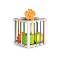 婴儿益智玩具彩虹魔方塞塞乐形状认知宝宝0-3岁动手玩具早教启蒙|正方形塞塞乐+6个塞塞乐[礼盒装]