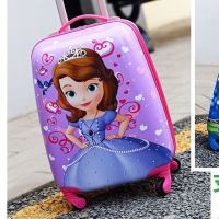儿童拉杆箱厂家直销新款16寸卡通行李箱18寸旅行箱定制男女宝拖箱|18寸苏菲亚