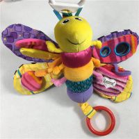 拉玛泽lamaze正品 玩具布书车挂床挂 萤火虫 蝴蝶 婴幼儿早教益智|红色