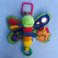 拉玛泽lamaze正品 玩具布书车挂床挂 萤火虫 蝴蝶 婴幼儿早教益智|翠绿色
