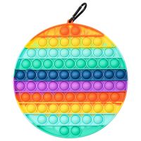 新款30CM大号马卡彩虹灭鼠先锋桌面智力玩具数学桌游犹太人思维棋|中号圆彩虹20CM