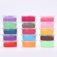 24色超轻粘土橡皮泥水晶彩泥手工黏土大包装太空儿童套装益智玩具|6色体验装_