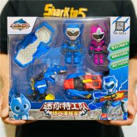迷你特工队超级恐力量机甲人偶战队变形套装机器人男孩玩具|炫龙提拉卡+雷霆礼盒套装