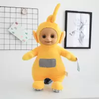 美琦动漫 正版授权天线宝宝毛绒玩具Teletubbies公仔儿童可爱礼|新款天线宝宝黄色 25厘米
