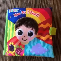 婴儿玩具0-3岁益智幼儿立体宝宝布书玩具书早教撕不烂带响纸布书|心情布书