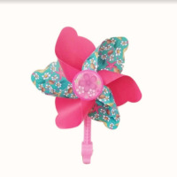 儿童风车玩具塑料风车自行车滑板车婴儿推车卡通风车装饰童车配件|自行车风车海星贝壳长杆