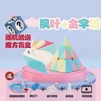 魔方三阶霓虹色二三四五阶2345魔方儿童玩具开发智力套装|霓虹金字塔+枫叶(特惠惊喜)