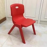 新款成人靠背小板凳儿童浴室方凳防滑家用椅子塑料凳子加厚矮|一般款红色