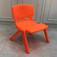 新款成人靠背小板凳儿童浴室方凳防滑家用椅子塑料凳子加厚矮|加厚款橙色