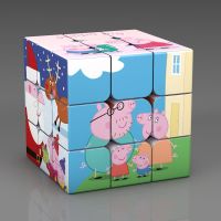 奥特曼神奇宝贝卡通创意三阶魔方玩具儿童益智魔方智力玩具礼物|小猪-大孔