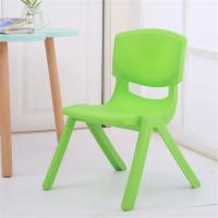 儿童椅子靠背宝宝凳子幼儿园靠背椅塑料加厚儿童凳子卡通小孩板凳|绿色磨砂面 中号小班25cm