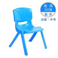 儿童椅子靠背宝宝凳子幼儿园靠背椅塑料加厚儿童凳子卡通小孩板凳|天蓝色光面 加大号座高29大班