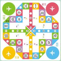 大富翁桌游居家生活娱乐游戏交通文明飞行棋尊老爱幼益智教学游戏|尊老爱幼飞行棋 50厘米板革材料