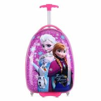 [儿童拉杆箱]可爱宝宝行李箱男女款18寸万向轮卡通旅行箱登机箱|紫冰 16寸单杆两轮普通轮