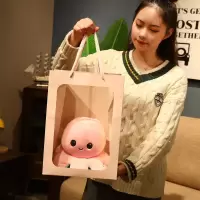 翻面章鱼玩偶公仔毛绒玩具双面翻转变脸小章鱼八爪鱼生日礼物娃娃