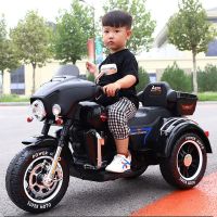 儿童电动摩托车可坐人双人电动玩三轮车具车大号充电男女小孩宝宝