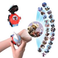 抖音快手网红小猪狗狗社会人投影手表儿童卡通24图带盖3D投影|奥特曼[翻盖+24图]