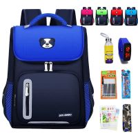 小学生书包1-3-6年级减负儿童书包幼儿园护脊韩版双肩背包男孩女