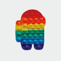 灭鼠先锋儿童心算益智桌面玩具 便携式犹太解压思维棋硅胶 popit|彩色(太空人)