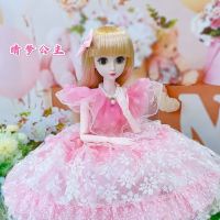 60厘米娃娃超大芭比娃娃套装女孩公主换装玩具单个BJD洋娃娃礼物|晴梦(可眨眼) 无音乐版+赠品B+共4衣服+礼盒装