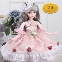 60厘米娃娃超大芭比娃娃套装女孩公主换装玩具单个BJD洋娃娃礼物|艾比(可眨眼) 音乐版+赠品B+共4衣服+礼盒装