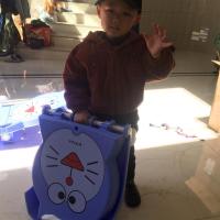 洗头椅儿童洗头床宝宝洗发椅子躺椅新款可折叠加大加厚|小猫0-15蓝色升级版送挂钩