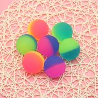 磨砂橡胶弹力球实心夜光浮水超大弹跳球儿童扭蛋户外玩具宠物球|27号双磨弹力球50个