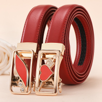 女士真皮自动扣皮带百搭牛仔学生裤带休闲简约腰带