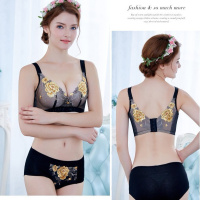 品牌本命年大红色文胸套装无钢圈聚拢调整型性感内衣女收副乳胸罩