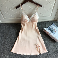 夏季冰丝睡衣女极度诱惑性感吊带睡裙韩版可爱夏天睡衣女士家居服