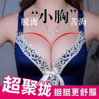 狐狸幸福性感内衣套装薄款收副乳无痕加厚聚拢文胸罩