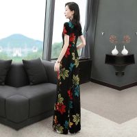 连体裤套装女夏2020新款雪纺印花时尚名媛高腰垂感连衣阔腿裤