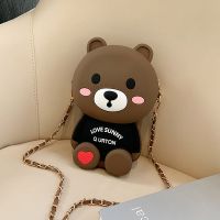 网红小熊包包女2020新款小包包女迷你手机包女可爱卡通单肩斜挎包