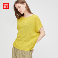 优衣库 女装 镂空船领针织衫(短袖) 430159 UNIQLO