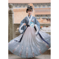 [凤来仙]汉韵阁芙蓉原创汉服女魏晋风交领齐腰襦裙中国风春夏装