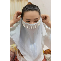 迷仙纪汉服9.9惊喜珍珠面纱女百搭配饰防晒遮阳古风蒙面遮脸