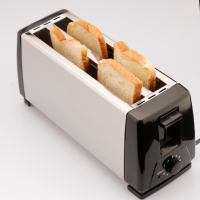 多士炉烤面包机家用吐司机4片早餐机自动弹起双面烘烤机018|018S黑色不锈钢4片机