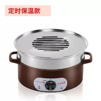 蒸饺子小笼包沙县小吃蒸锅不锈钢蒸锅蒸饺锅商用蒸笼底锅电蒸锅|28CM定时保温款(QM-Q5-Z28D)